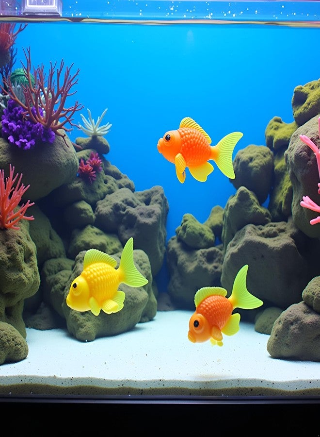 Dwuww 5 Pcs Lifelike Reusable Plastic Artificial Moving Floating Fishes Ornament Decorations for Aquarium Fish Tank Pet Supplies - Image 4